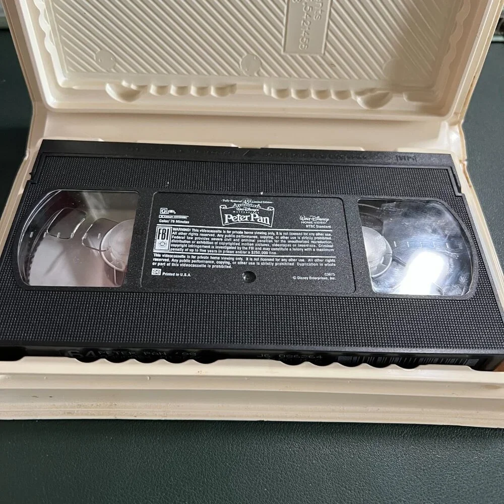 Disney VHS - Peter Pan (45th Anniversary Edition, 1998) 12730-1 - Good Condition